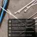 Хомут-стяжка кабельная нейлоновая 300x7,6 мм, белая, 100 шт