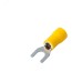 Наконечник вилочный изолир 5.3 мм 4-6 кв мм (НВи 6.0-5 НВи 5,5-5) желтый, REXANT