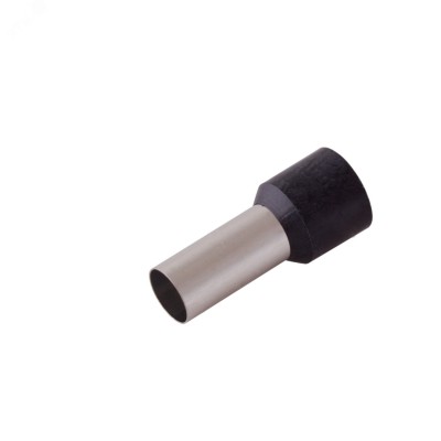 Наконечник штыревой втулочный изолир F-16 мм 25 кв мм (НШВи 25-16) черный, REXANT