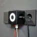 Разветвитель двойник электрический Куб 16А с/з + 2хUSB-A 2,4А + USB-C 3А с ночной подсветкой, черный