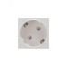Розетка электрическая 45x45, CEE 7/4, 2K+3, 16A, белая