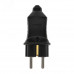 Вилка прямая влагозащищенная 2P+PE 230V, 16 А, IP44 каучук PROconnect