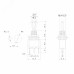 Тумблер 250V 3А (3c) ON-ON однополюсный Micro