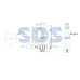 Тумблер 24В 20А (3c) вкл-выкл однополюсный с красной подсветкой (ASW-13D)