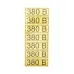 Наклейка знак электробезопасности  ''380 В '' 35х100 мм (7шт на листе), REXANT