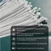 Хомут-стяжкa нейлоновая с тройным замком 150x3,6 мм, белая, упаковка 100 шт, REXANT