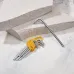 Набор ключей имбусовых антивандальный Torx ТТ10-ТТ50, закаленные, удлиненные, никель, 9 шт