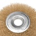 Щетка дисковая для УШМ витая латунированная проволока 125 мм, отв. 22,23 мм