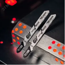 Пилка для электролобзика по металлу T118B 76 мм 12 зубьев на дюйм 3-6 мм (упак - 2 шт.)