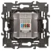 14-3107-05 ЭРА Розетка RJ45, IP20, антрацит (10/100/3000)