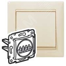 Розетка для подключения динамиков Valena, слоновая кость