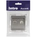 Розетка Intro Accent 6-303-09 информационная RJ45, IP20, СУ, титан