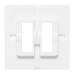 Эпика Пластина переходная для 1 или 2х клавишного выключателя IP44 белый EKF