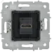 BRITE Розетка HDMI РHDMI-0-БрГН металл хром/никель IEK