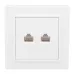 Минск Розетка RJ-45+Phone СП белая EKF Basic