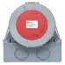 Розетка стационарная наружная 1442 3Р+РЕ 125А 380В IP67 EKF PROxima