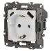 Розетка ЭРА Серия 12 12-4108-01М 2P+E 16A-250В со шторками с USB type-A+C 5В-3А белый матовый