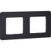 Рамка 2-местная антрацит INSPIRIA