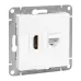 Механизм розетки HDMI+RJ45 (cat5), белый Эпика EKF