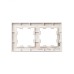 BRITE Рамка 2 поста РУ-2-2-Бр стекло розовый матовый IEK