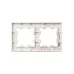 BRITE Рамка 2 поста РУ-2-2-Бр стекло розовый матовый IEK