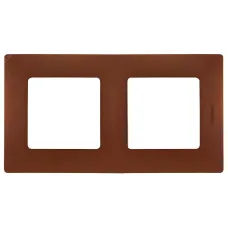 Рамка 2-местная какао ETIKA