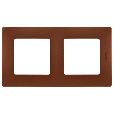 Рамка 2-местная какао ETIKA