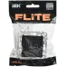 FLITE Выключатель 1-клавишный 10А ВС11-1-0-ФлЧ черный IEK