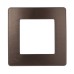 Рамка для розеток и выключателей ЭРА Серия 12 12-5101-13 на 1 пост, Сатин, бронза