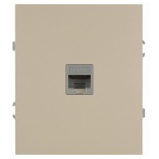 Розетка скрытого монтажа в рамку информационная RJ45 шампань 16-3107-04 Arktik