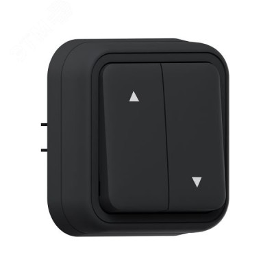 Выключатель, для жалюзи СП, винтовые клеммы антрацит, Бронто EKF