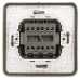 Переключатель ЭРА Эксперт 11-1526-01 двойной IP55, 10АХ-250В, СУ, белый