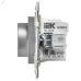 SKANDY Термостат электронный с индикацией SK-T01S серебряный IEK