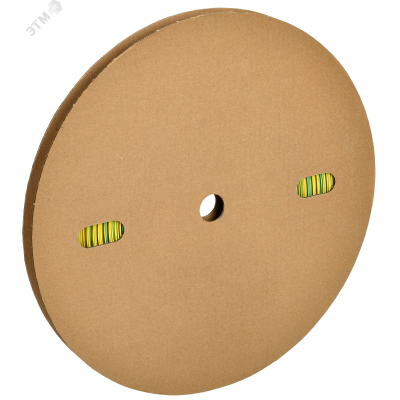 Термоусадочная трубка ТТУ 12/6 желто-зеленая 100 м/упак ИЭК