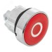 Исполнительный механизм кнопки O XB4 красный плоский возвратный без фиксации IP65