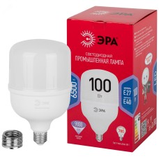 Лампа светодиодная ЭРА RED LINE LED POWER T140-100W-6500-E27/E40 R E27/E40 R 100 Вт колокол холодный белый свет