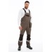 Костюм мужской БЕРГЕН-2 куртка с полукомбинезоном цвет бежевый с темно-коричневым 60-62/194-200
