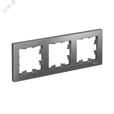 Рамка трехпостовая ATLASDESIGN универсальная сталь