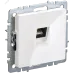 BRITE Розетка компьютерная RJ45 кат.5E РК10-БрБ белый