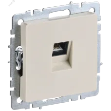BRITE Розетка компьютерная RJ45 кат.5E РК10-БрКр бежевый