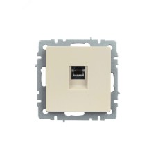 BRITE Розетка компьютерная RJ45 кат.5E РК10-БрКр бежевый