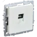 BRITE Розетка компьютерная RJ45 кат.5E РК10-БрЖ жемчуг