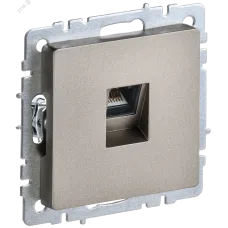 BRITE Розетка компьютерная RJ45 кат.5E РК10-БрШ шампань