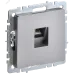 BRITE Розетка компьютерная RJ45 кат.5E РК10-БрС сталь