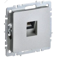 BRITE Розетка компьютерная RJ45 кат.5E РК10-БрА алюминий