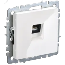 BRITE Розетка компьютерная RJ45 кат.6 РК11-БрБ белый