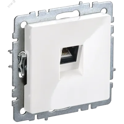 BRITE Розетка компьютерная RJ45 кат.6 РК11-БрБ белый