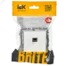 BRITE Розетка компьютерная RJ45 кат.6 РК11-БрБ белый