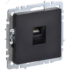BRITE Розетка компьютерная RJ45 кат.6 РК11-БрЧ черный IEK