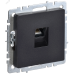 BRITE Розетка компьютерная RJ45 кат.6 РК11-БрЧ черный IEK